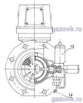 Схема турбинного счетчика газа СГ